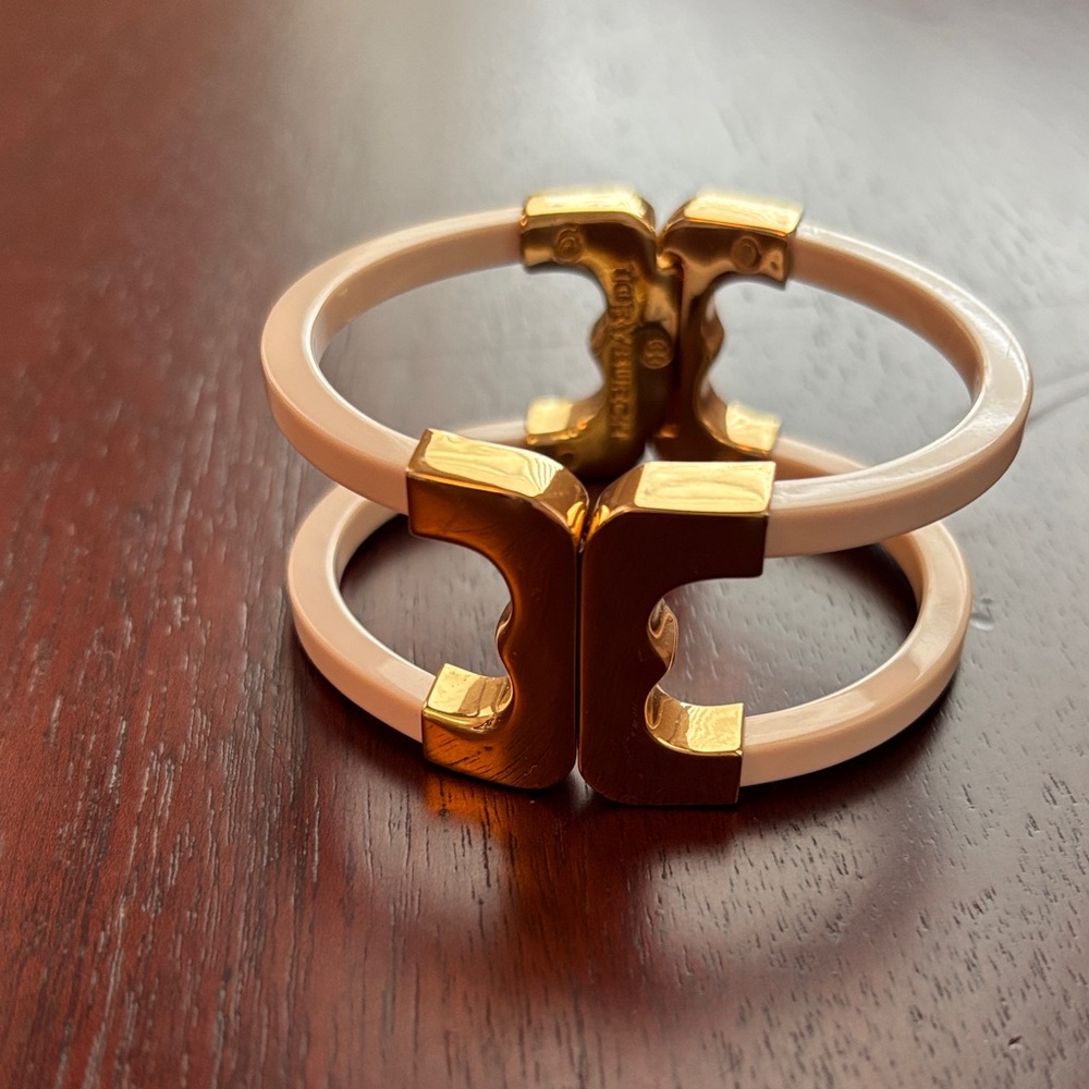 Tory Burch Gold and Cream Women's Bracelet